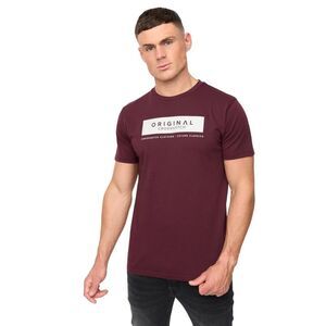 Crosshatch Mens Jamstate T-Shirt / Rum Raisin